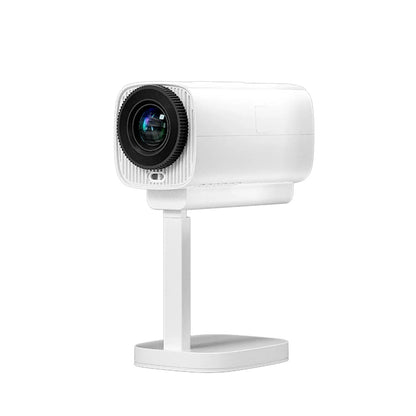 Portable HD Projector with Stand - 1080P Resolution, 4K Decoding, 120-Inch Projection, Bluetooth, WiFi, HDMI, Compact Design - ZeeTec Store