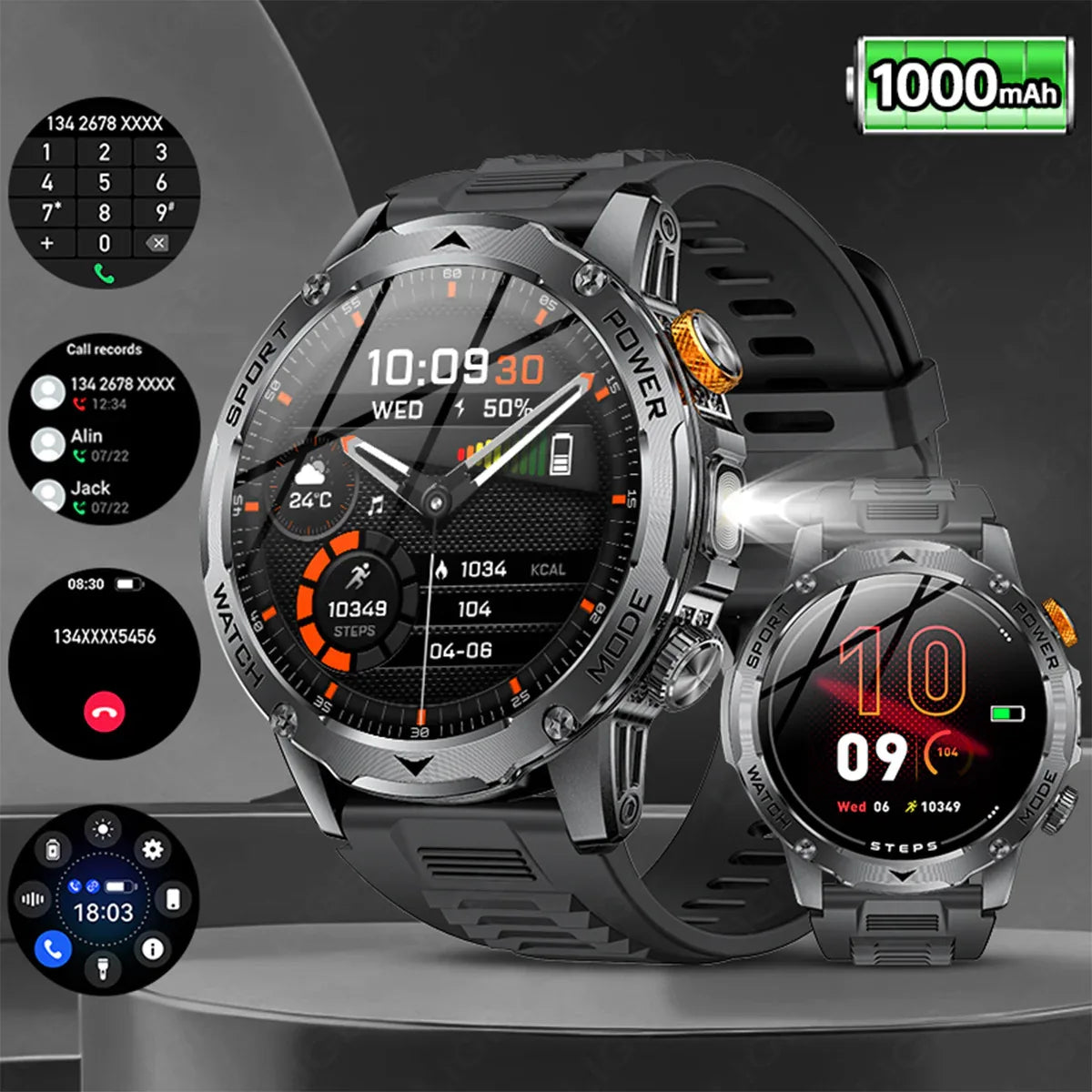 Bluetooth Smart Watch - Advanced Fitness Tracking & Notifications - ZeeTec Store