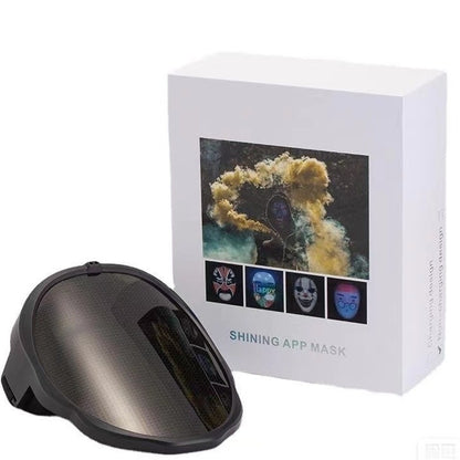 LED Light Up Mask App Gesture Control Lightweight Rechargeable