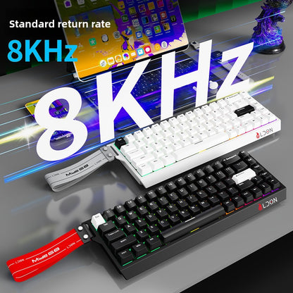 Mechanical Gaming Keyboard Wired 68 Keys with Magnetic Axis