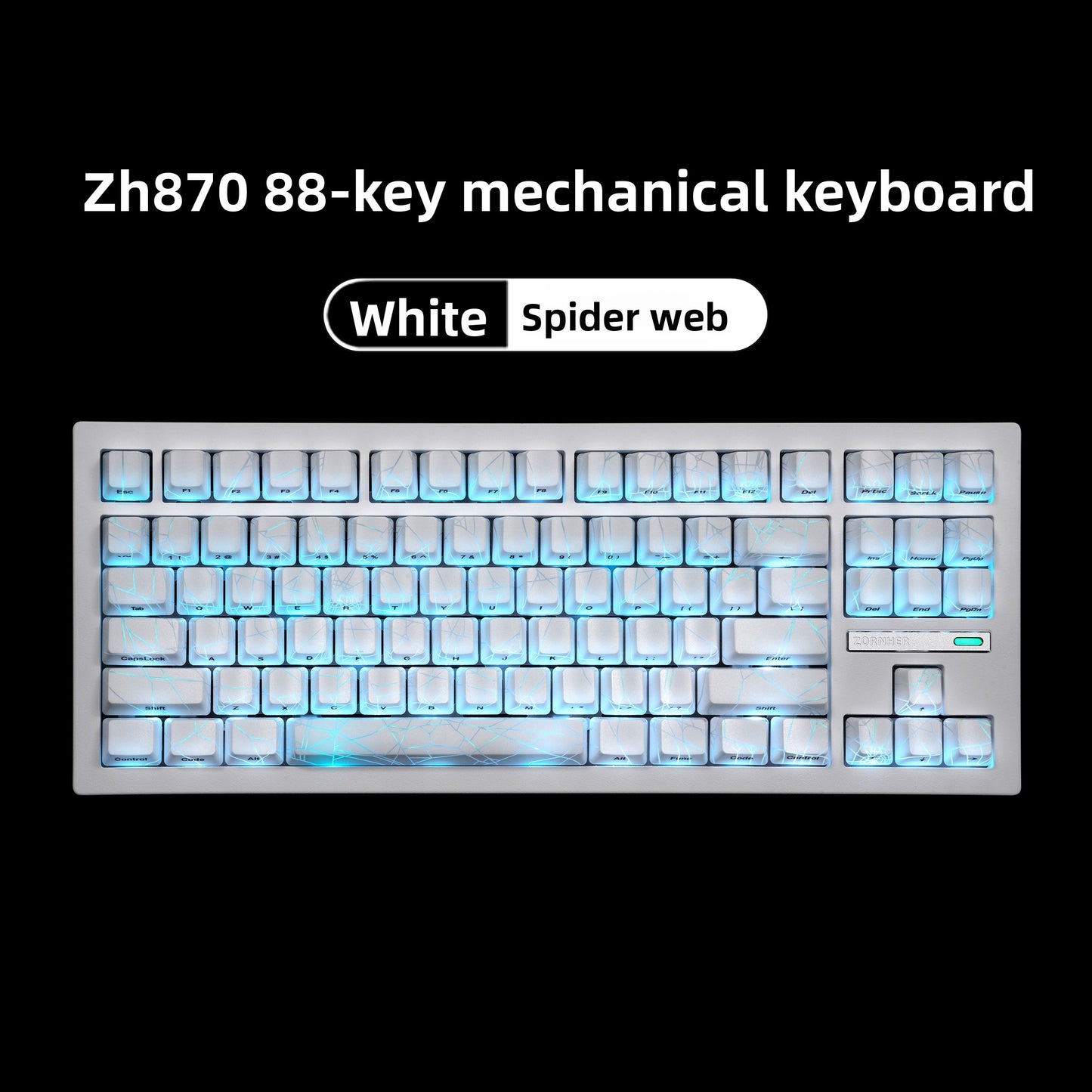 ZORNHER ZH870 Wireless Gaming Keyboard Three-Mode Full-Key Hot-Swappable