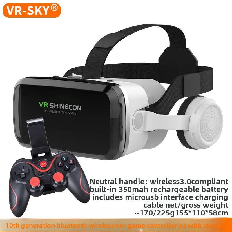 Wireless Bluetooth VR Headset G04BS - 3D Virtual Reality Game Helmet - ZeeTec Store