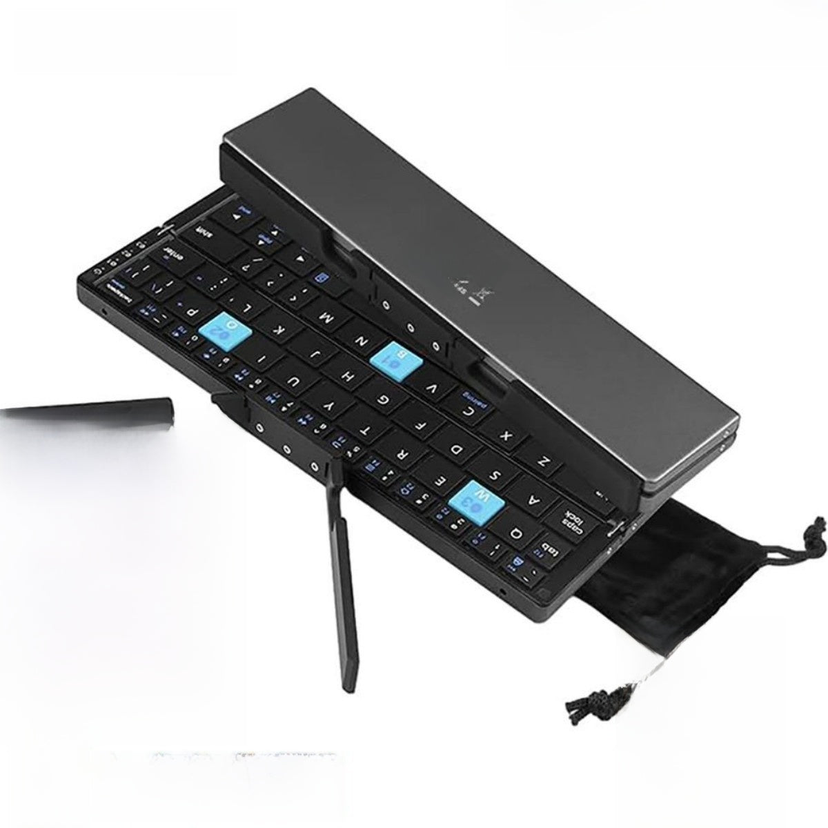 Wireless Portable Foldable Keyboard Compatible with mobile phones and tablets. Easy typing on the go