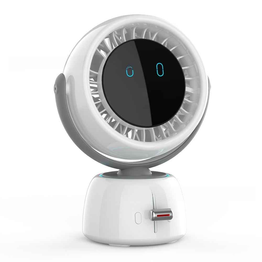 AI Facial Recognition Smart Desktop Fan with Digital Display