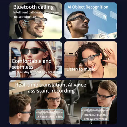 Smart Glasses with AI 8MP Camera