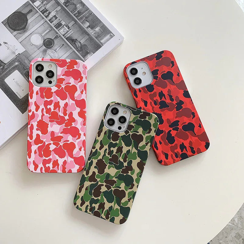 Camouflage Pattern Hard Phone Case for iPhone - ZeeTec Store