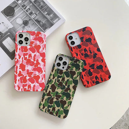 Camouflage Pattern Hard Phone Case for iPhone - ZeeTec Store