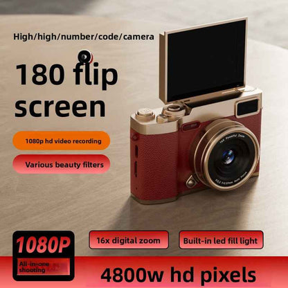 Flip-Up 4K Ultra Clear Digital Camera Wide-Angle Lens