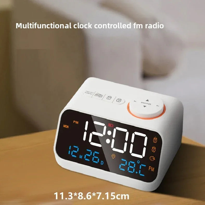Radio Voice-Controlled Electronic Clock for Effortless Time Management - ZeeTec Store