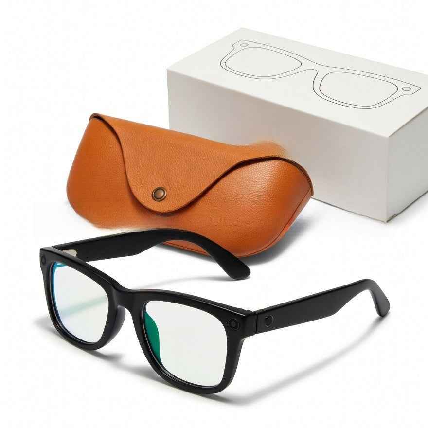 Smart Glasses with Charging Case 8MP Camera