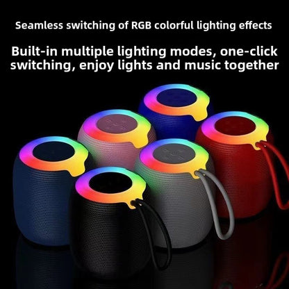 Wireless Bluetooth Speaker with Colorful Ambient Night Light