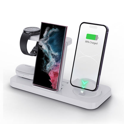 Magnetic wireless Fast charger Foldable Charges three devices simultaneously