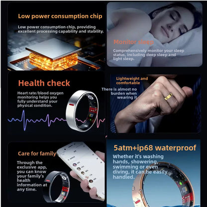 Smart Health Monitoring Ring with Sleep Tracking