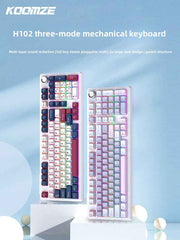 Koman 102 Mechanical Keyboard with Wireless Bluetooth Three-Mode Customization for Gaming and Office Use