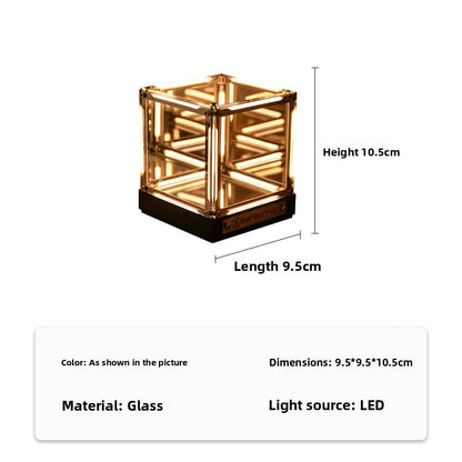 Four-Dimensional Infinite Abyss Cube LED Table Lamp