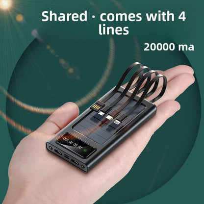 Four-Wire Three-In-One Solar Power Bank