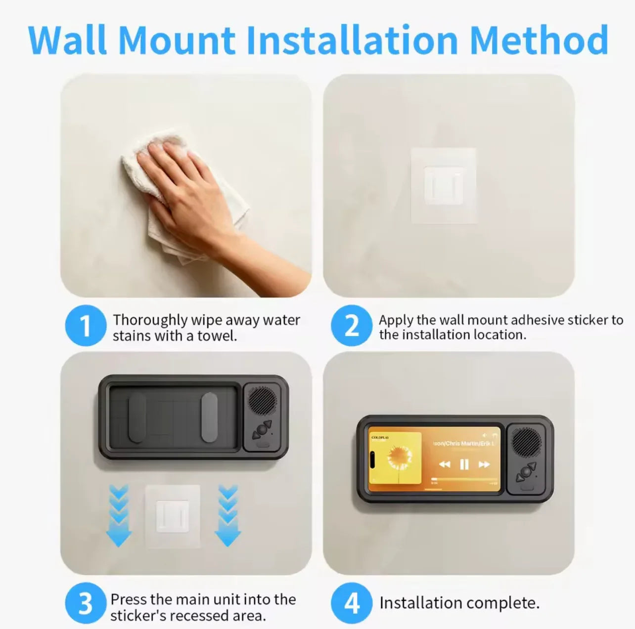 Waterproof Bluetooth Speaker Phone Box with Touch Screen and Built-In Battery - ZeeTec Store