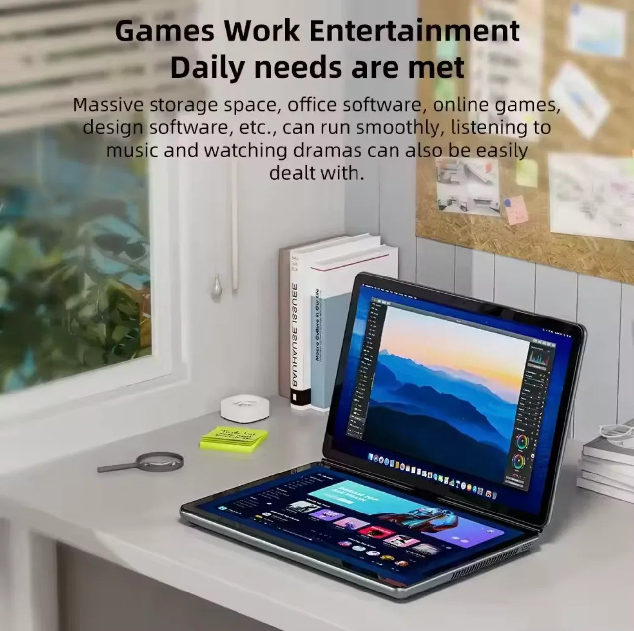 ZeeTec Dual Touch Screen Laptop - 11" FHD Dual Display with Keyboard - ZeeTec Store