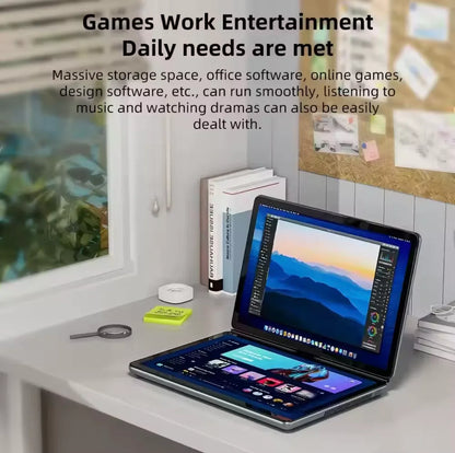 ZeeTec Dual Touch Screen Laptop - 11" FHD Dual Display with Keyboard - ZeeTec Store