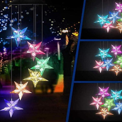 Solar garden lamp LED Lighting Wind Chine Design for Festive Season