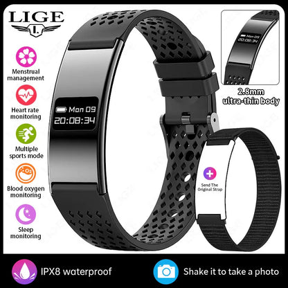 Smart Wristband Heart Rate Tracker with TFT Display - Tracks Heart Rate, Sleep, Steps, Blood Pressure & Smart Alerts - ZeeTec Store