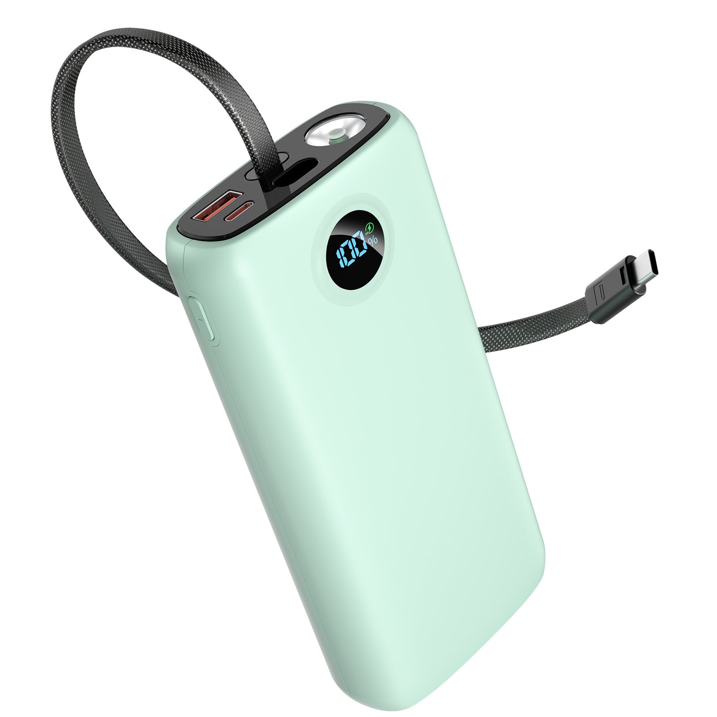 45W Laptop Power Bank with Built-in Cable