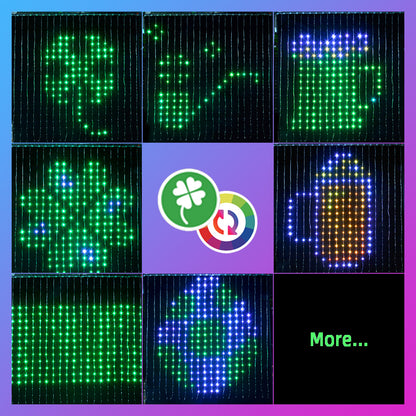 Bluetooth App Control RGB LED Curtain Lights Festive Occasions