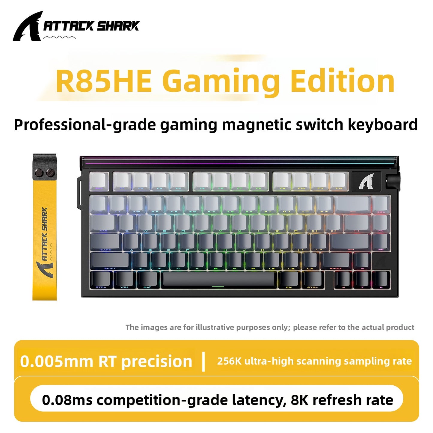 Attack Shark R85 HE Mechanical keyboard with light
