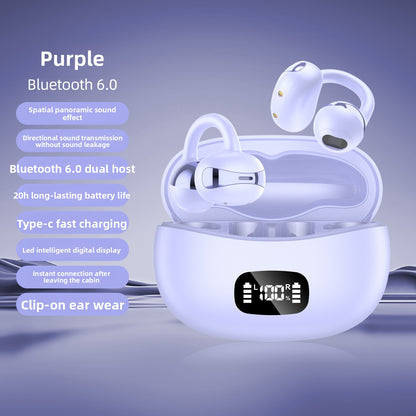 AI Translation Bluetooth Sports Ear Clips Headset