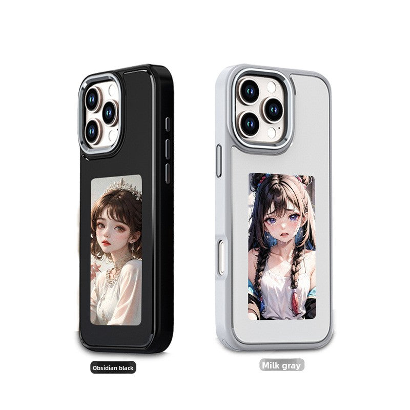 E-ink Screen Phone Case with Selfie Projector