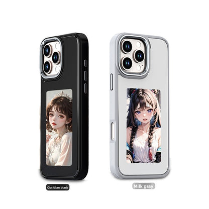 E-ink Screen Phone Case with Selfie Projector