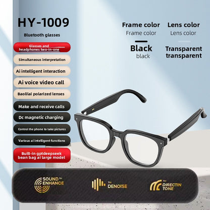 Smart AI Bluetooth Glasses with Translation and Music