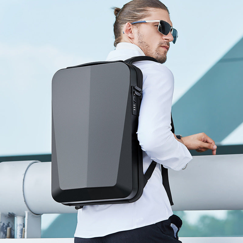 PC Hard Shell Backpack USB Charging Shockproof Anti-theft