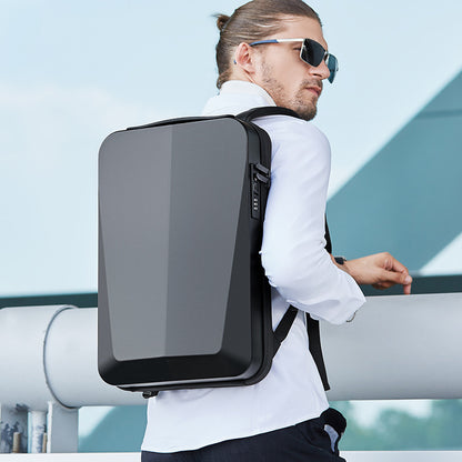 PC Hard Shell Backpack USB Charging Shockproof Anti-theft