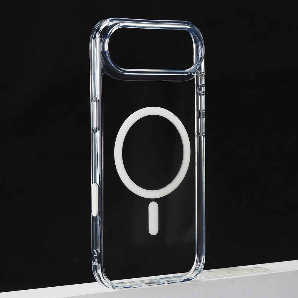 Magnetic Transparent Phone Case with AI Camera Button