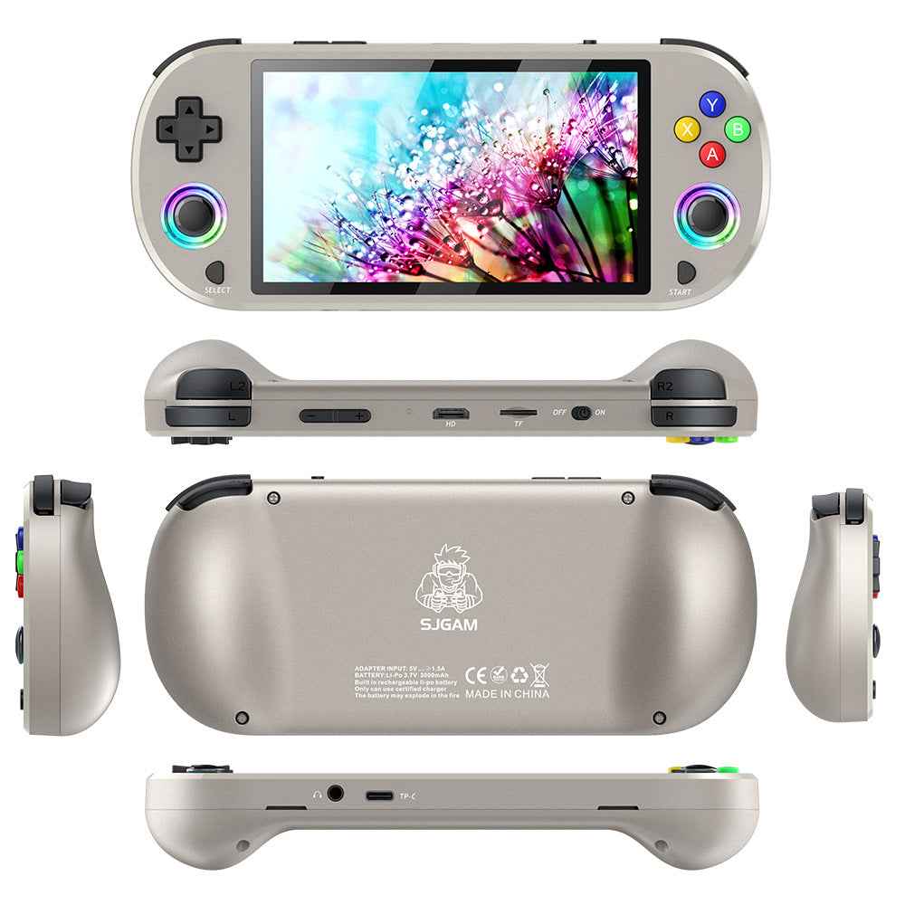 Portable Retro Game Console with Dual Joystick Preloaded Games