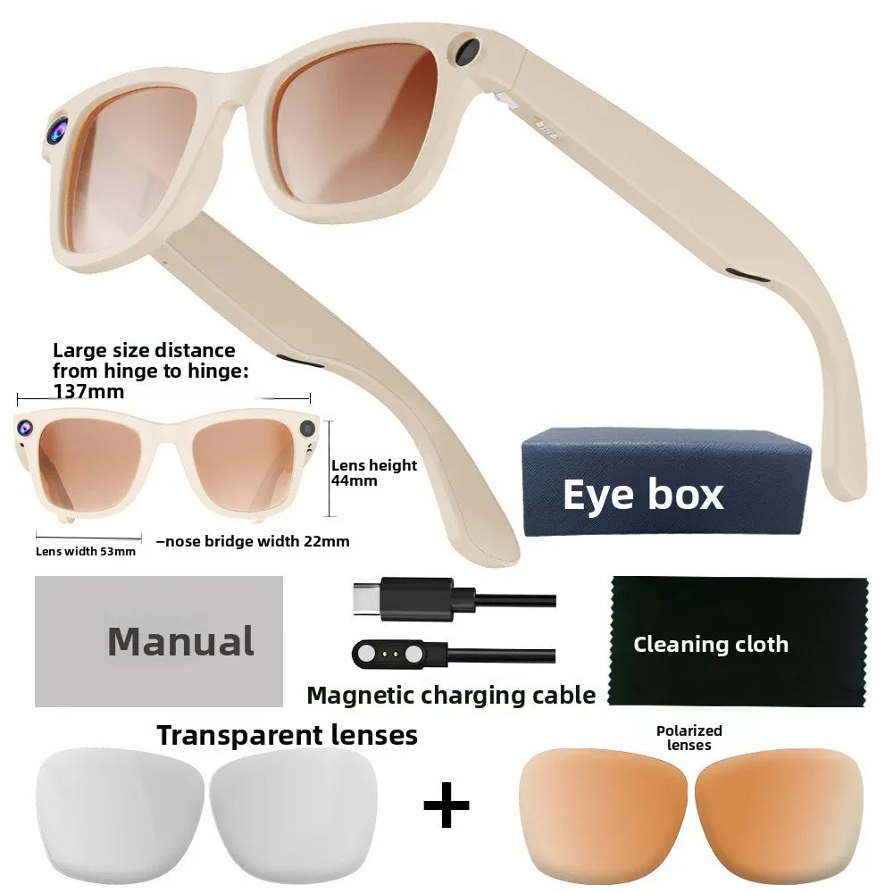 AI Intelligent Glasses with 8MP Camera, Advanced AI Integration, and Multifunctional Design - ZeeTec Store