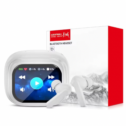 TWS Bluetooth Wireless Earbuds, HiFi Stereo Sound, Multifunction LCD Touch Display, App Voice Assistant Built-In – Supports Apple Siri and Google Assistant, Volume & Playback Control, HiFi Sound & Dynamic Drivers, Wide Compatibility