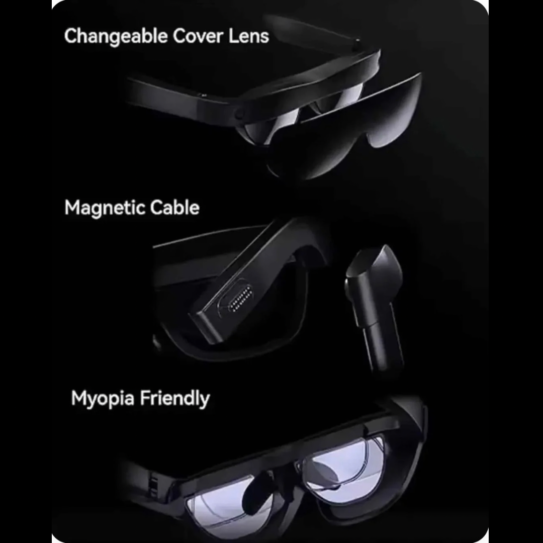 TCL RayNeo 1S VR Smart Glasses - 140” 1080P OLED Display, 2D & 3D Modes