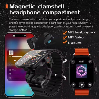 GT8BUDS Smart Watch with Bluetooth Headset