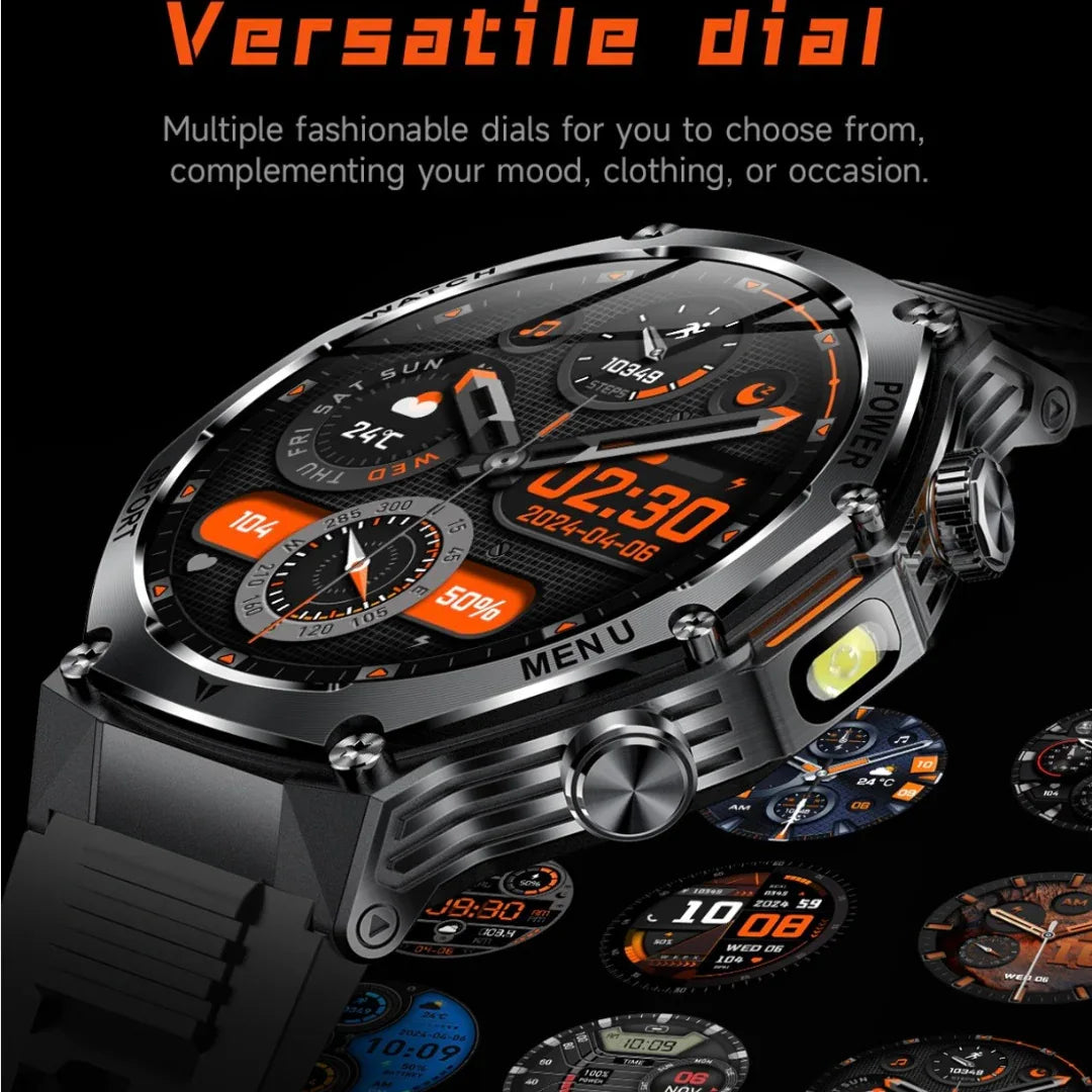 Bluetooth Smart Watch with Fitness Tracking, 1.8” HD Display, Dual Straps, Heart Rate Monitoring, Waterproof, Bluetooth Calling, Up to 7 Days Battery - ZeeTec Store