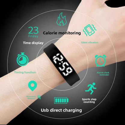 Smart Bracelet Sleep Vibration Steps Track Pedometer - ZeeTec Store