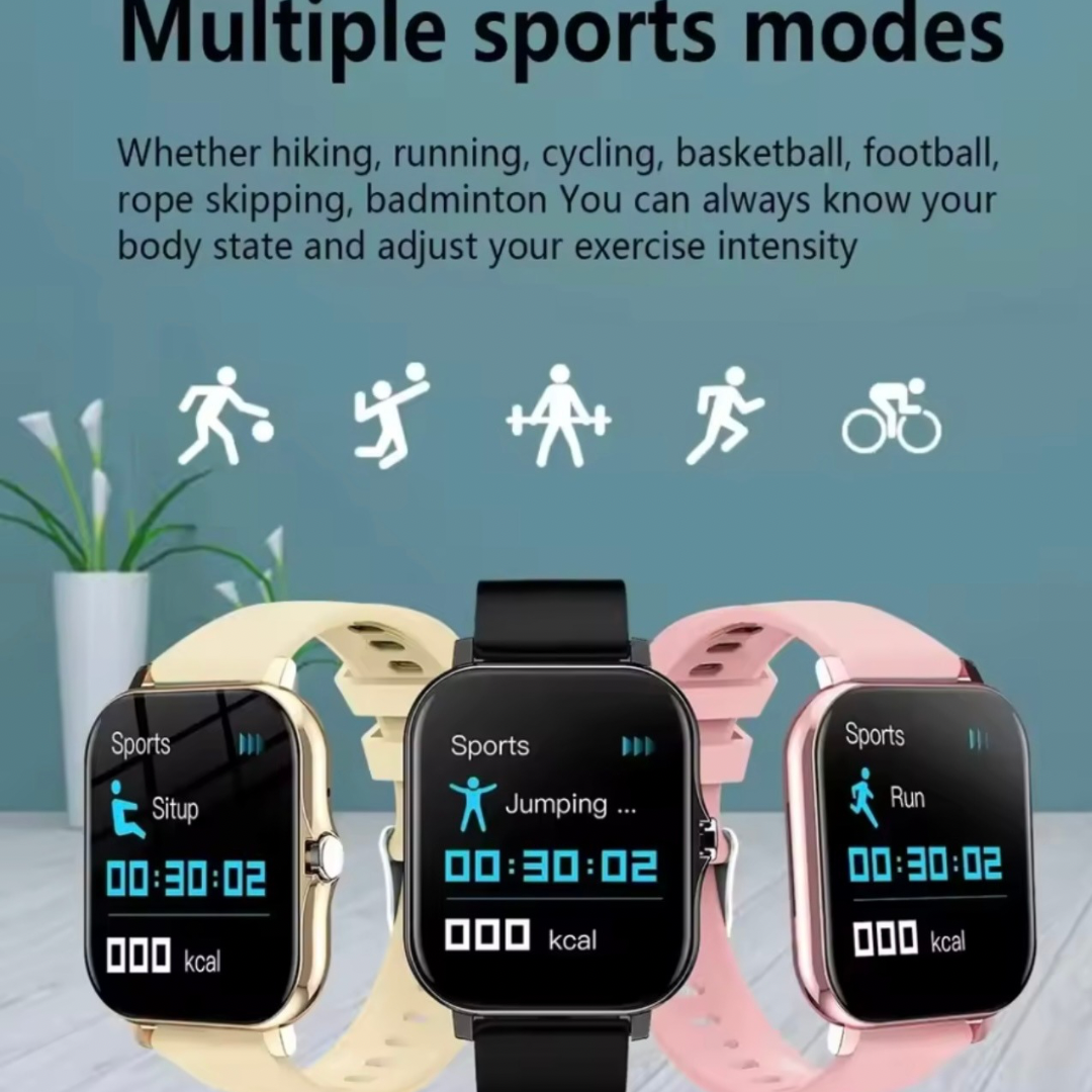 Smart Watch for Women & Men, Waterproof, Fitness Tracker with Heart Rate Monitor Sport Modes & Notifications, Compatible with Android & iOS