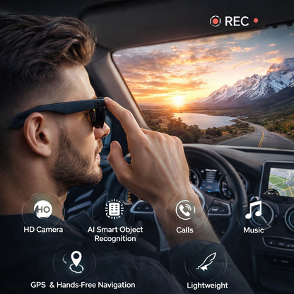 Smart Glasses with AI Built-In Camera and Smart Features