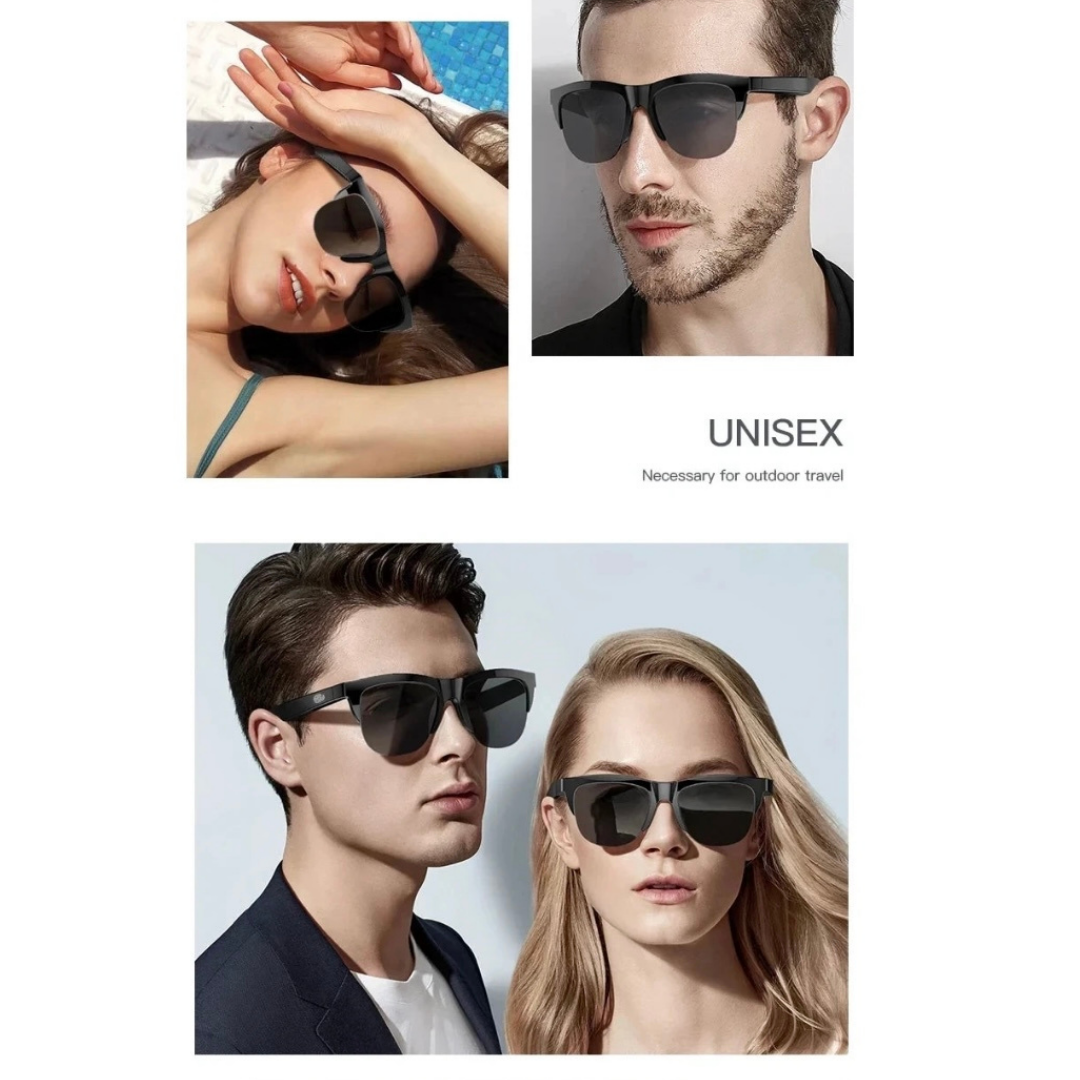 SMART SUNGLASS BLUETOOTH CALL, HIFI SOUND MUSIC, HD UV Protection BLUE LIGHT, WATERPROOF, Active Noise Cancellation, Standby Time Up to 80 hours, Convenient & Stylish