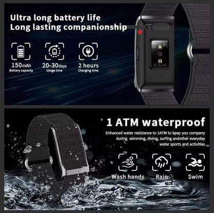 LIGE Smart Fitness Screenless with Heart Rate Monitor Pedometer Activity