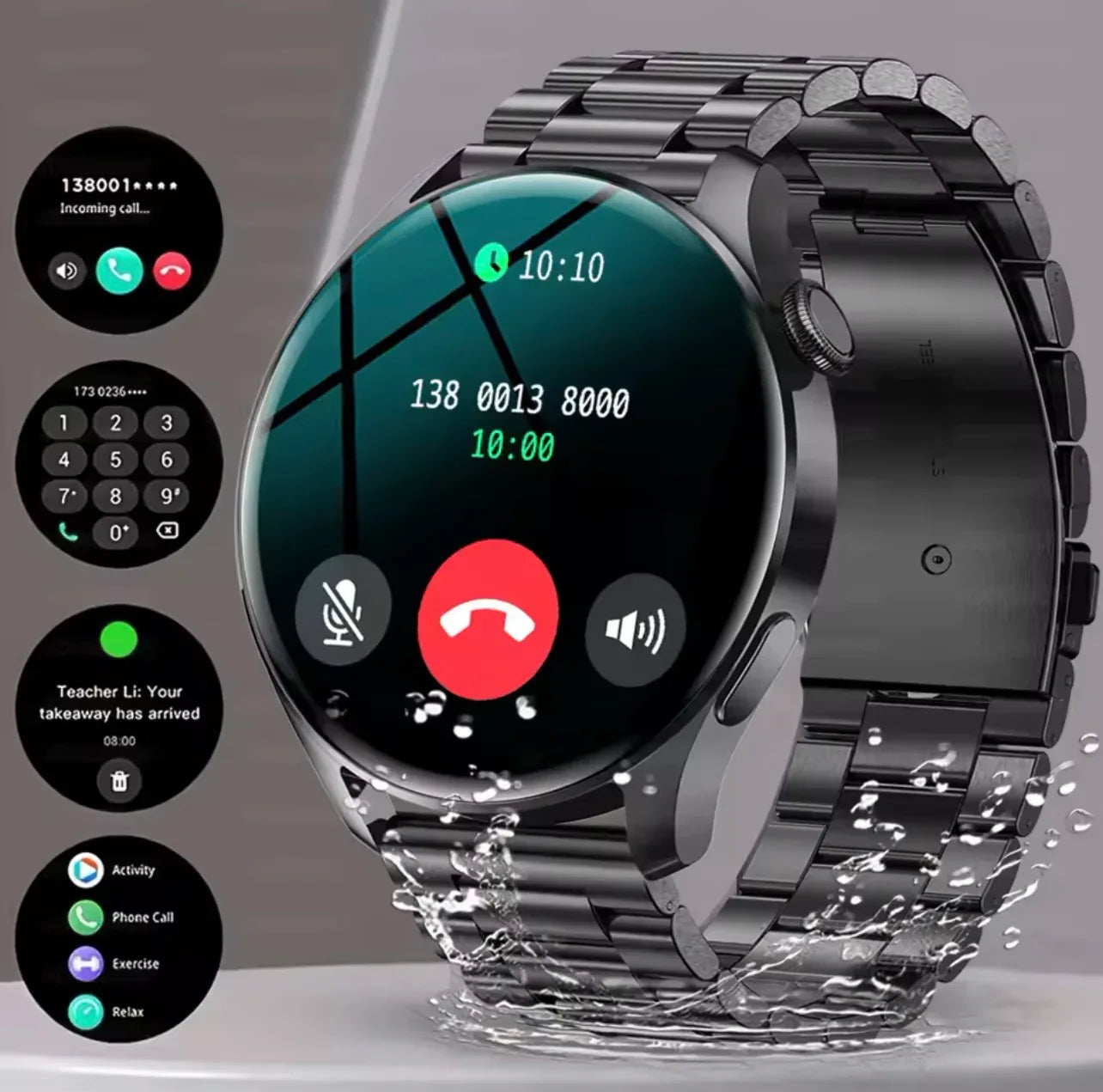 Fashion Smart Watch for Men and Women with AMOLED Screen, Bluetooth Calling, Heart Rate Monitoring, and More - ZeeTec Store