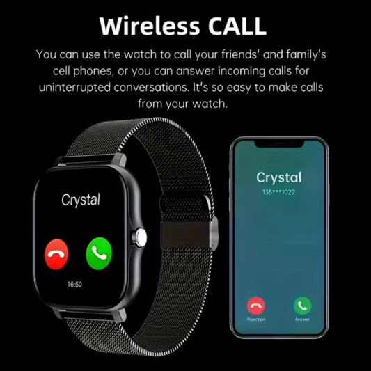 Smart Watch for Women & Men, Waterproof, Fitness Tracker with Heart Rate Monitor Sport Modes & Notifications, Compatible with Android & iOS