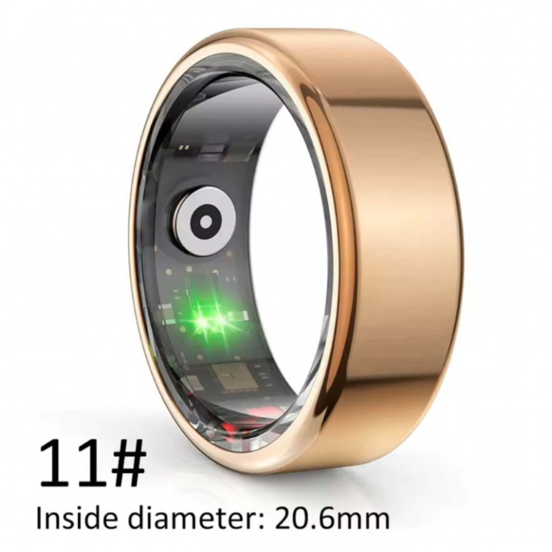 Smart Ring with Multi-Sports Modes – Pedometer, Multi-Sports Modes & Fitness Tracking, Advanced Health Monitoring, App Connectivity, Smart Features – Remote photo control, Long Battery Life – 17mAh up to 15 days standby, IP68 Waterproof