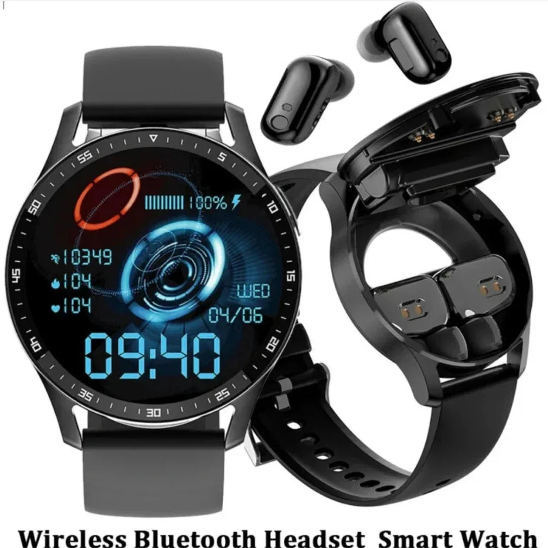 High Quality Smart Sports Watch with 1.39” HD Touch IPS Display, Built-in TWS Headset, Bluetooth Call & SMS, Health Monitoring, Sleep Tracking, Social Apps, Games, Wireless Charging, Up to 7 Days Battery Life - ZeeTec Store